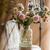 Faux Silk Real Touch Blooming Rose Stem in Pink 25" Tall - RusticReach