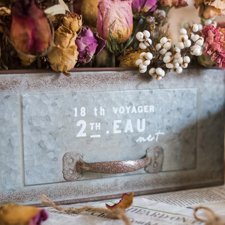 Rectangular Iron Planter Drawer - RusticReach