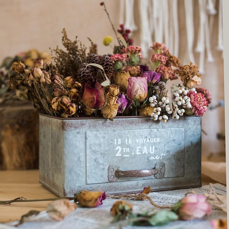 Rectangular Iron Planter Drawer - RusticReach