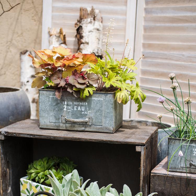 Rectangular Iron Planter Drawer - RusticReach