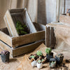 Rectangular Solid Wood Crates - RusticReach