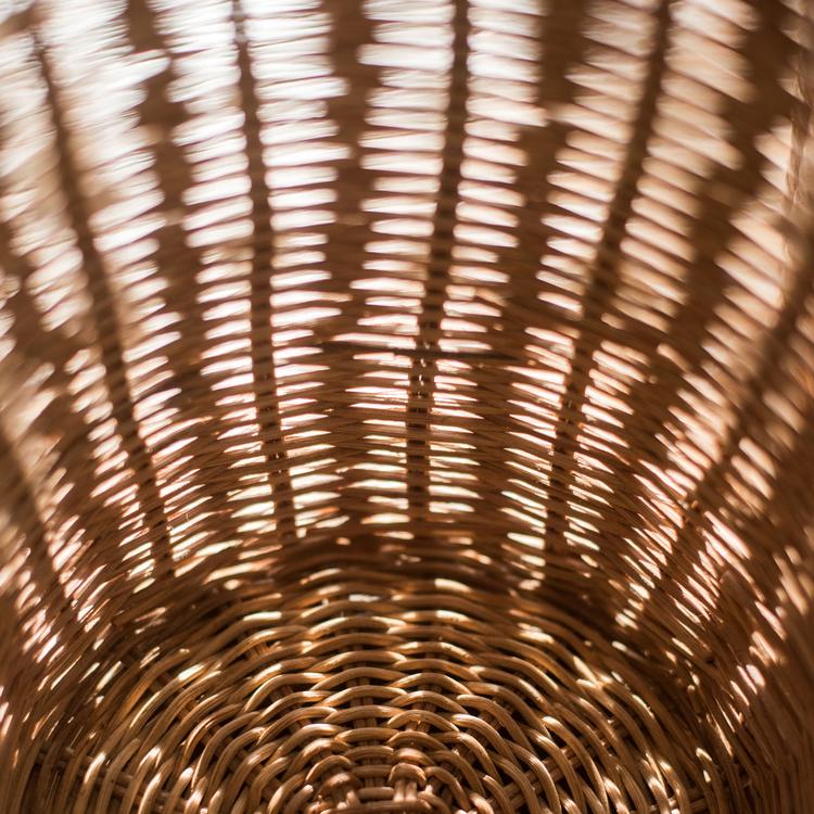 Round Rattan Basket - RusticReach