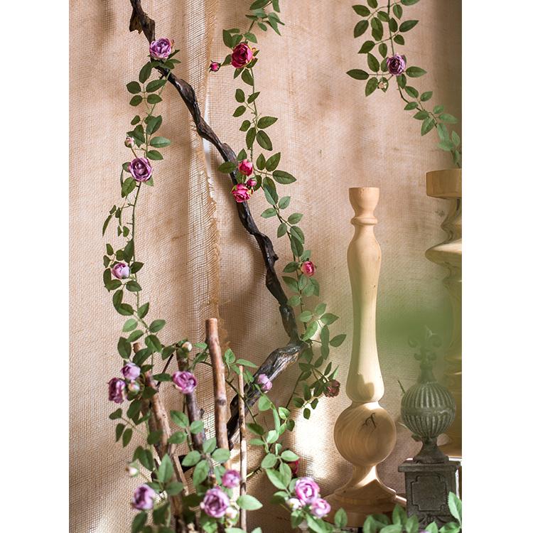 Artificial Silk Rose Vine 57" Long - RusticReach