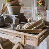 Solid Wood Crate With Rope Handles - RusticReach
