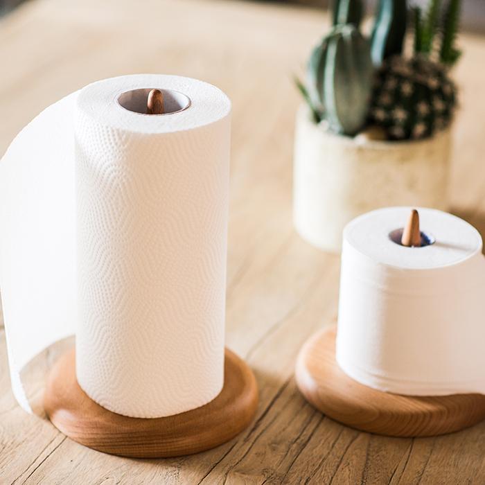 Solid Wood Paper Towel Holder - RusticReach