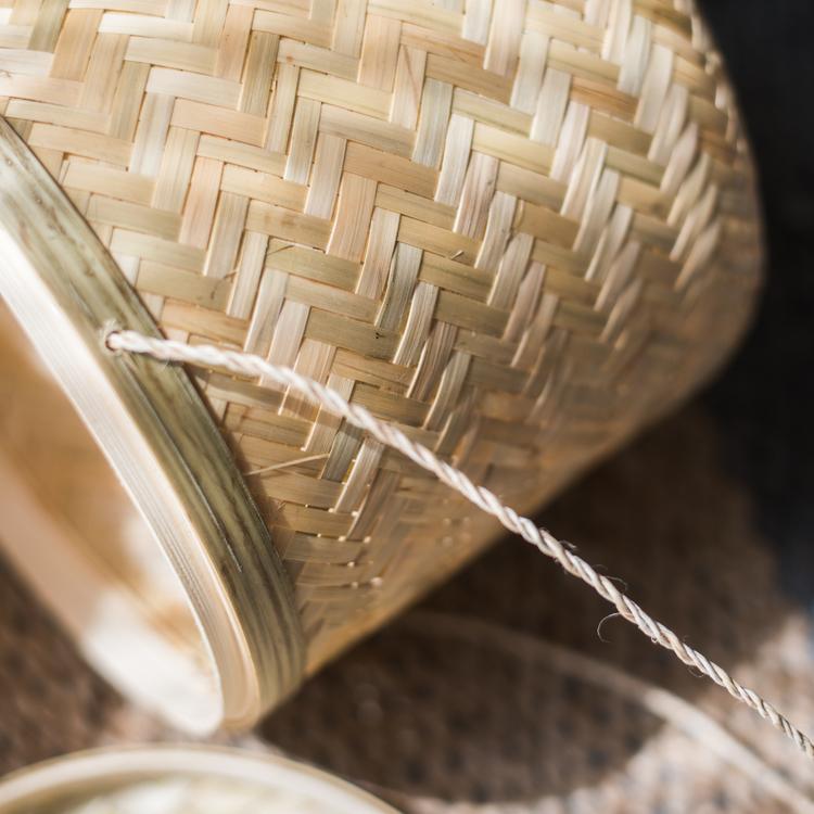 Southeast Asia Round Bamboo Tea Box Jar - RusticReach