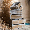 Square Cube Solid Wood Crates - RusticReach