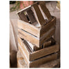Square Cube Solid Wood Crates - RusticReach