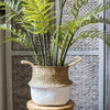Straw Basket Pop Up Belly Basket - RusticReach