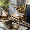 Straw Basket Pop Up Belly Basket - RusticReach