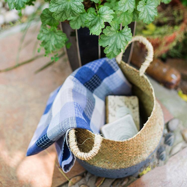 Straw Basket Pop Up Belly Basket - RusticReach