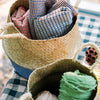 Straw Basket Pop Up Belly Basket - RusticReach