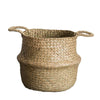 Straw Basket Pop Up Belly Basket - RusticReach