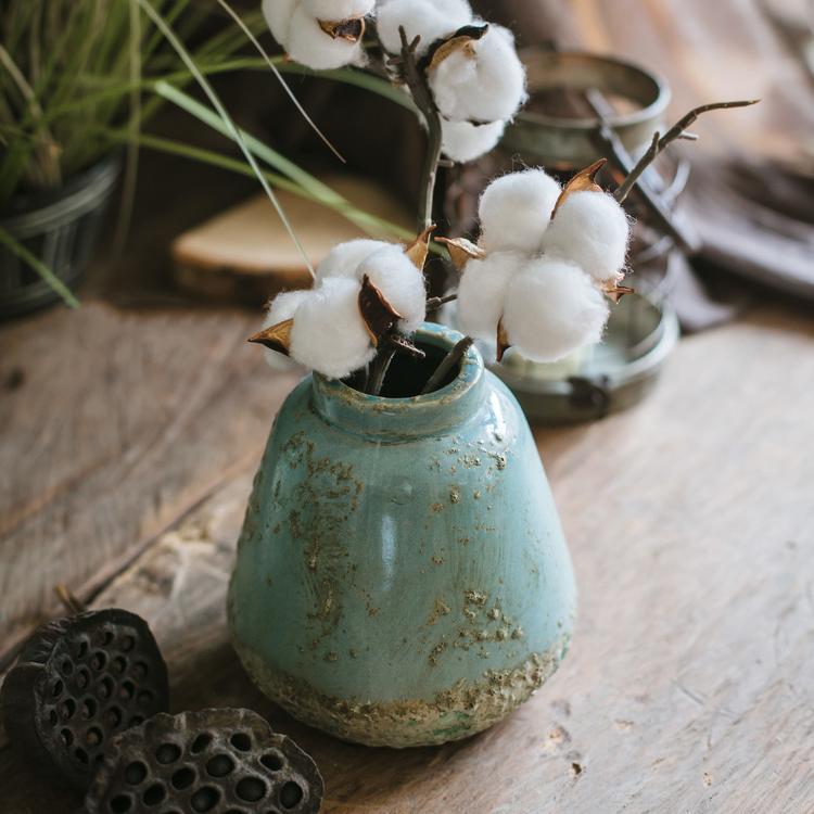 Turquoise Ceramic Vase - RusticReach