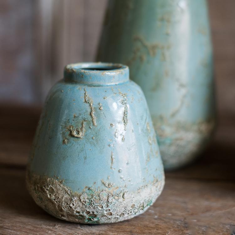Turquoise Ceramic Vase RusticReach 