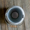 White Small Iron Flower Garden Barrel - RusticReach