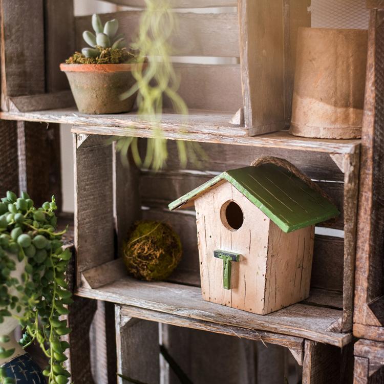 Wood Craft Bird's House Ornament - RusticReach