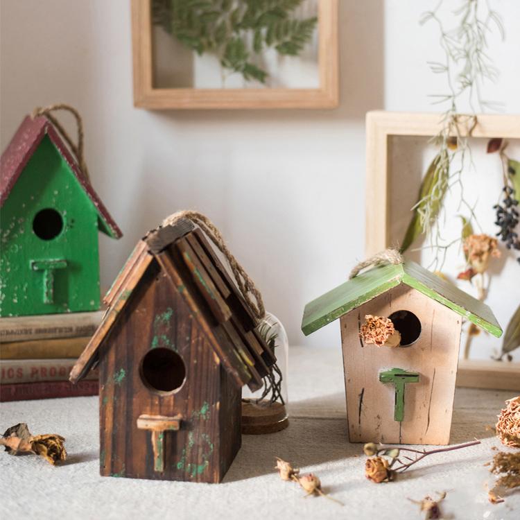 Wood Craft Bird's House Ornament - RusticReach