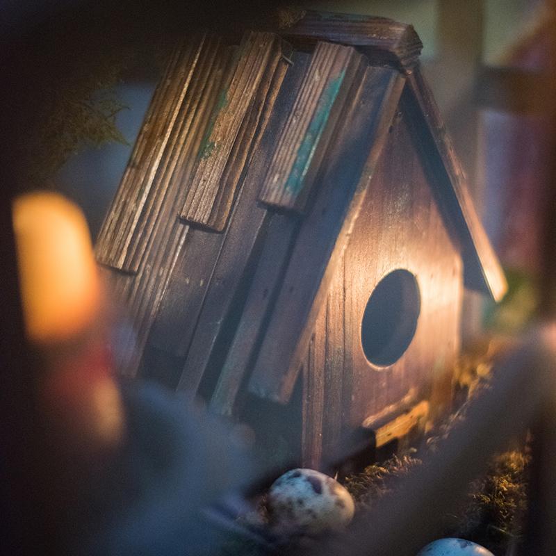 Wood Craft Bird's House Ornament - RusticReach